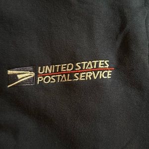 USPS quilted full zip hoodie